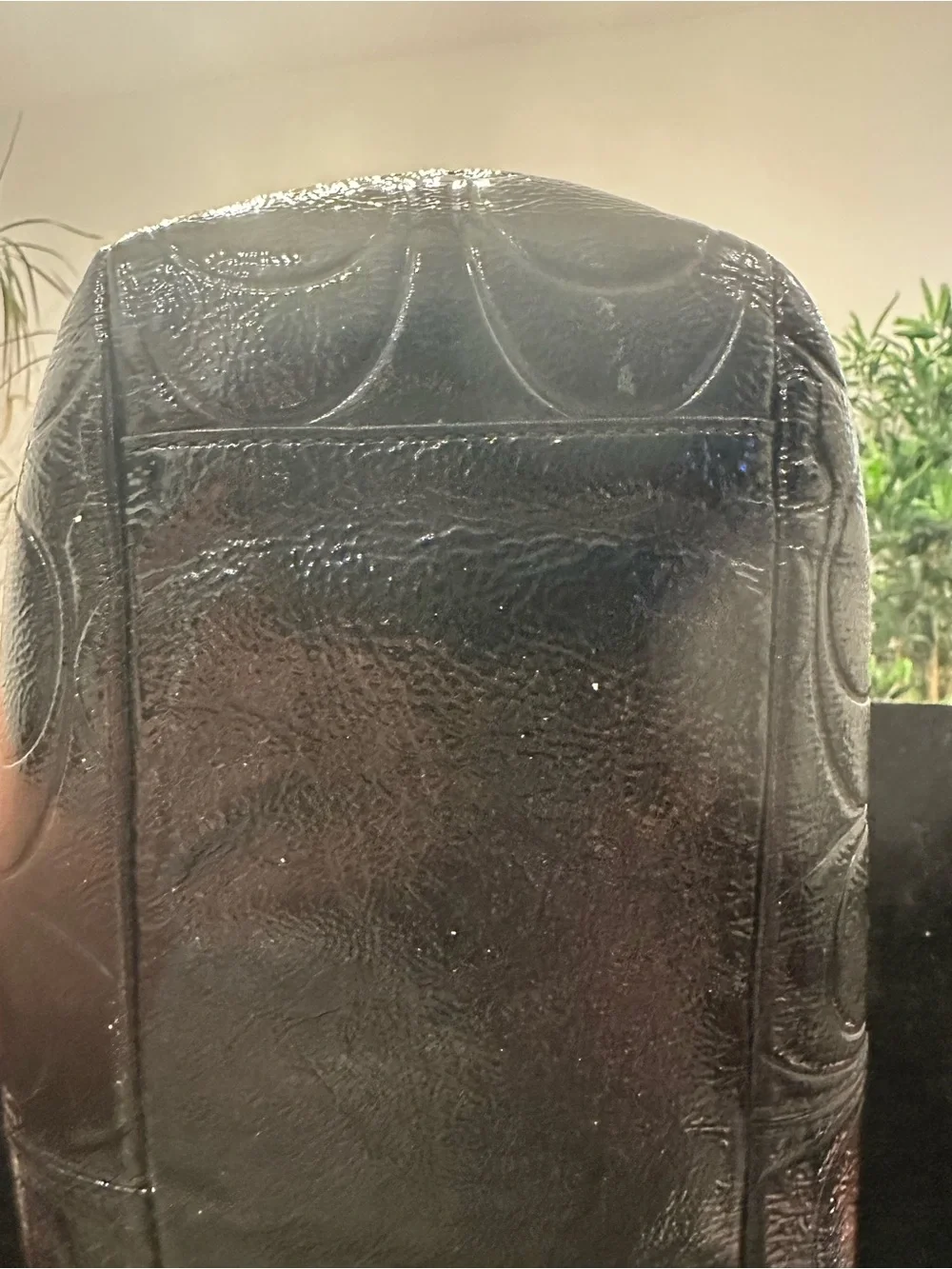 Coach # 260 Gallery Embossed Patent Leather Tote